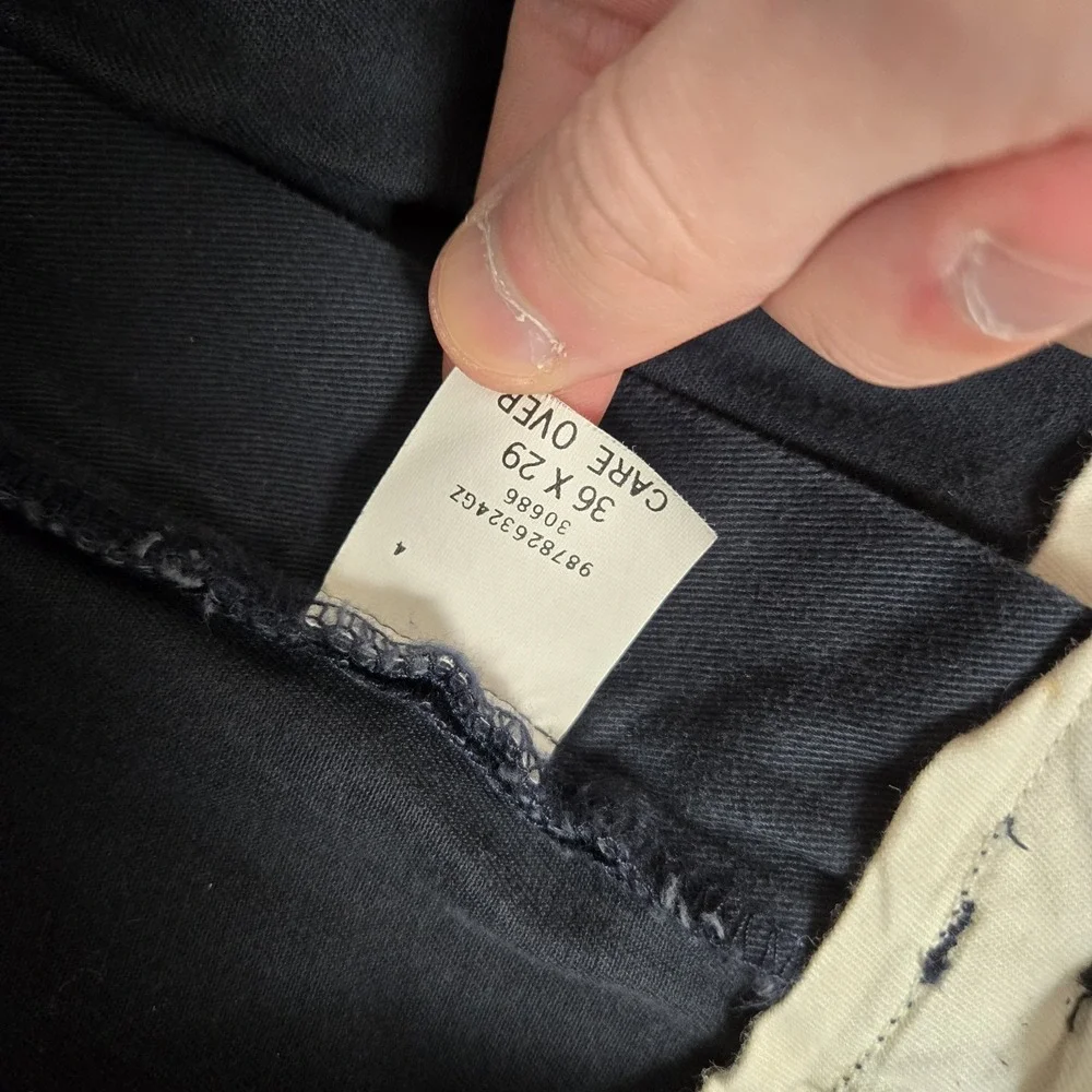 Vintage Polo Ralph Lauren Andrew Pants Mens 36x29 Navy Blue Pleated Classic NWT
